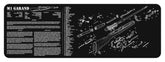 TekMat M1 Garand Gun Cleaning Mat - Black, 17 inches laid flat